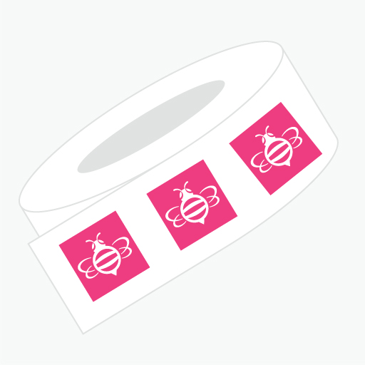 Square Roll Label