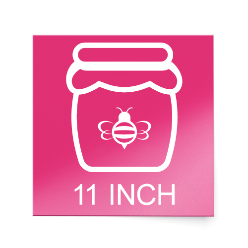 11 Inch Square Stickers