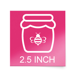 2.5 Inch Square Stickers